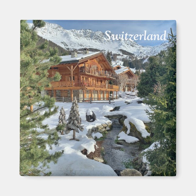 Aimant Chalet suisse (Devant)