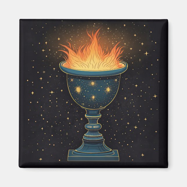 Aimant Chalice flamboyant dans le ciel (Devant)