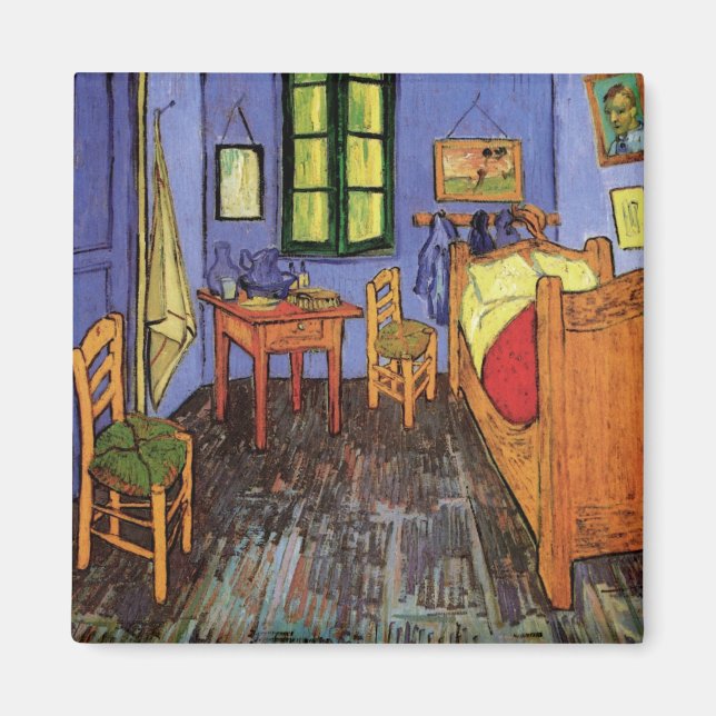 Aimant Chambre de Vincent à Arles par Vincent van Gogh (Devant)
