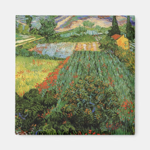 Aimant Champ aux coquelicots par Vincent van Gogh