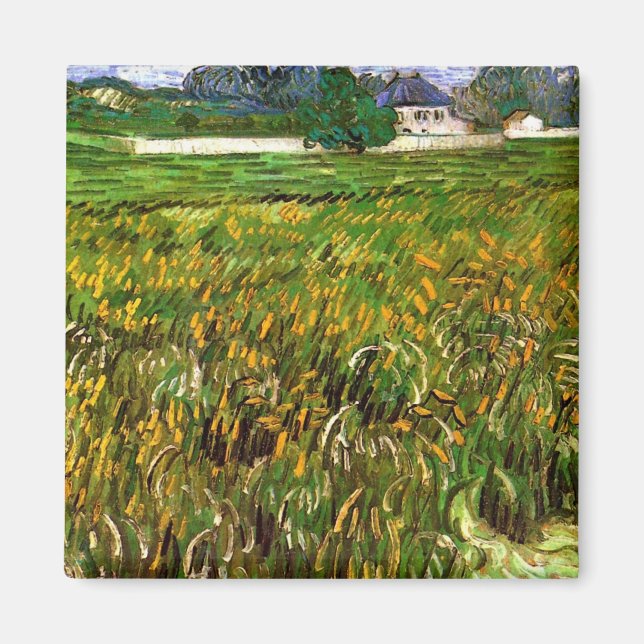 Aimant Champ de blé à Auvers par Vincent van Gogh (Devant)