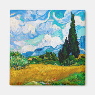 Aimant Champ de blé avec Cyprès, Van Gogh