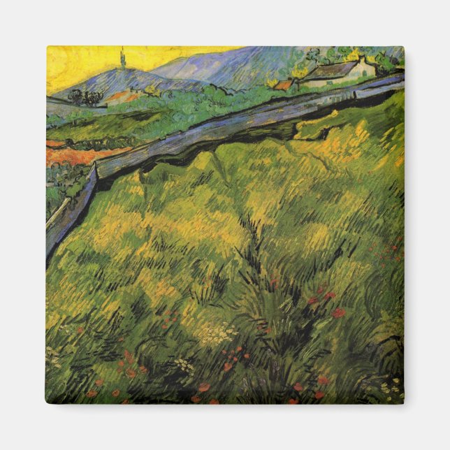 Aimant Champ de blé de printemps, Sunrise par Vincent van (Devant)