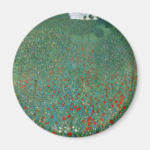 Aimant Champ de Pavots par Gustav Klimt, Art Nouveau vint