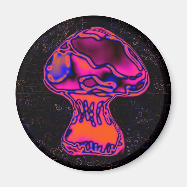 Aimant champignon psychodelique (Devant)