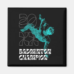 Aimant Champion de Badminton Racket Tournament Winne
