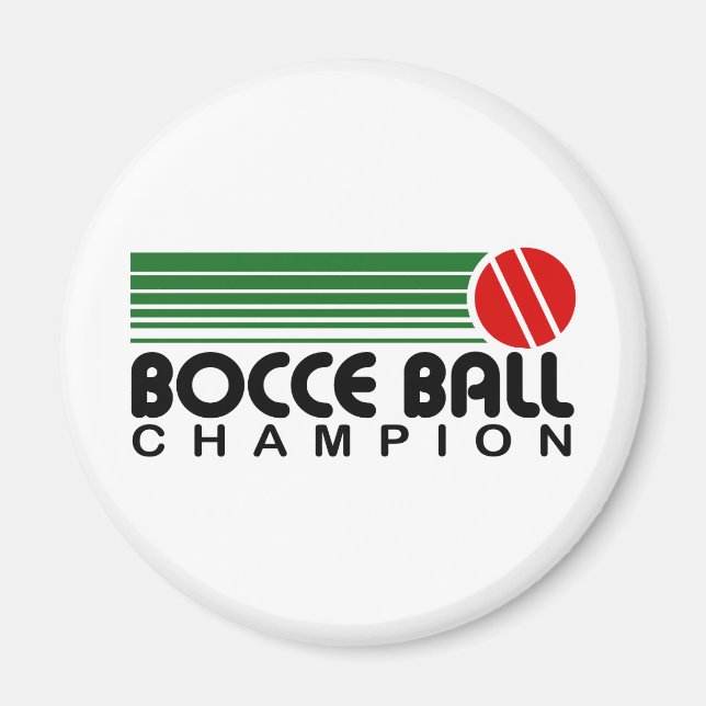 Aimant Champion de Bocce Ball (Devant)