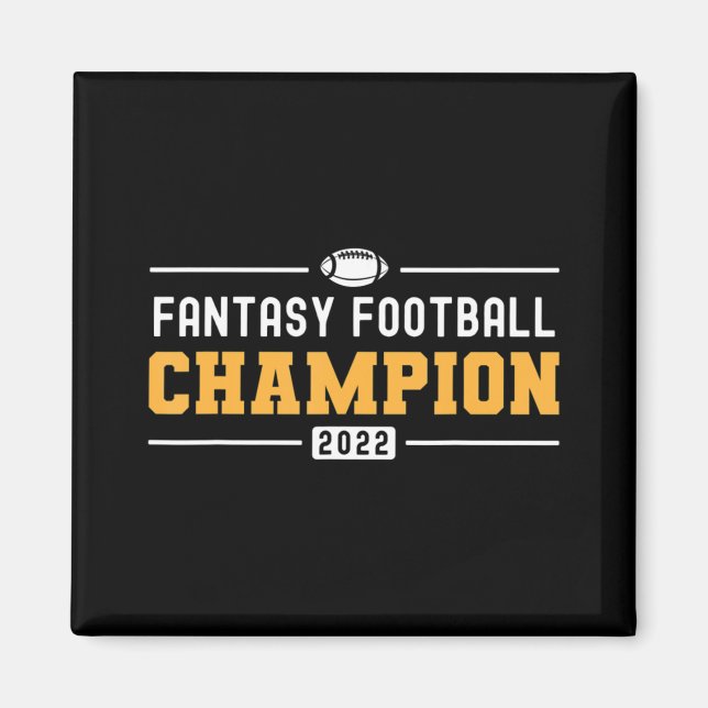 Aimant Champion de la Ligue d'Imaginaire Champ 2022 de fo (Devant)