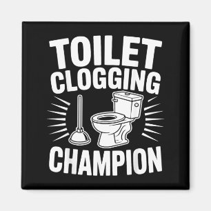 Aimant Champion de l'obstruction des toilettes Plongeur d