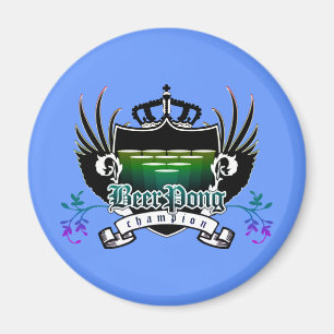 Aimant champion de pong de bière royal crest