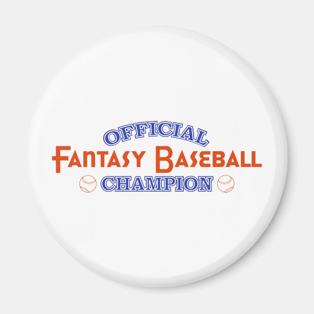 Aimant Champion officiel de baseball d'Imaginaire (Devant)