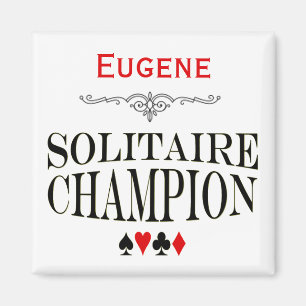Aimant Champion personnalisé de solitaire