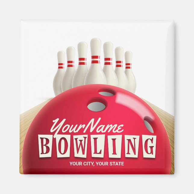 Aimant Championnat de football américain de bowling (Devant)