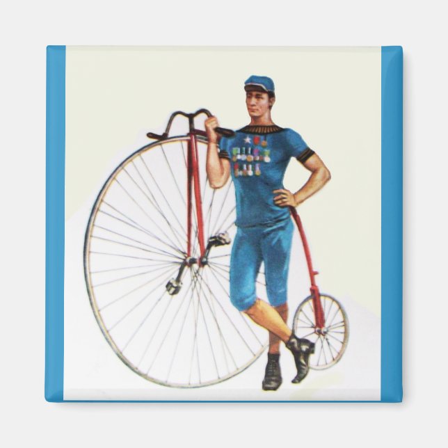 Aimant Championnat vintage de vélo (Devant)