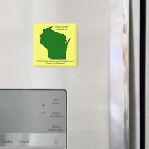 Aimant Champions du Wisconsinite Football, Fromage et Biè