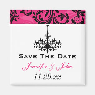 Aimant Chandelier rose noir blanc mariage Favoriser l'aim