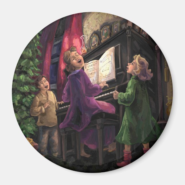 Aimant Chant de Noël le long (Devant)