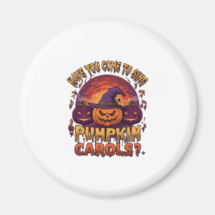 Aimant Chants de Citrouille Halloween Citrouilles Chapeau