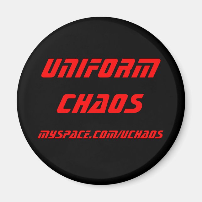 Aimant Chaos Uniforme - Rouge (Devant)