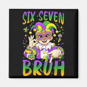 Aimant Chapeau de Fou Leprechaun Mardi Gras Six Seven Bru
