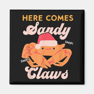 Aimant Chapeau de Santa Pun Crabe de Noël Mignon, Voici d