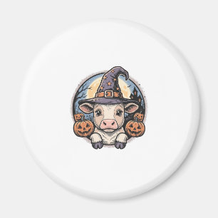 Aimant Chapeau de sorcière de veau de Halloween mignon Gr