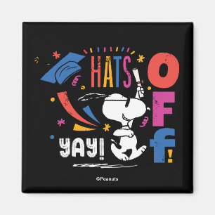 Aimant Chapeau les peanuts Snoopy Félicitations pour votr