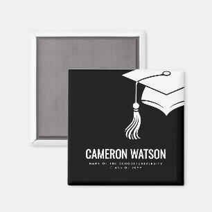 Aimant Chapeau minimaliste moderne et remise des diplômes