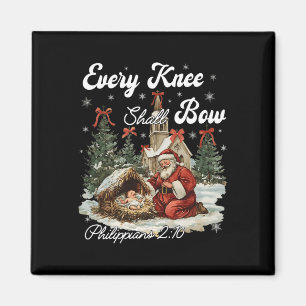 Aimant Chaque genou Bow Noël chrétien