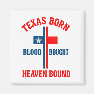 Aimant Char Tank Texas Born, Blood Bought, Heaven Bound C