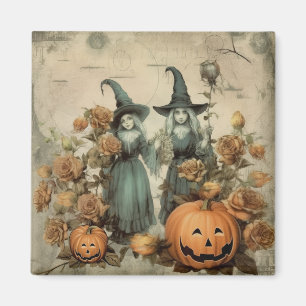 Aimant Chariot Halloween vintage (6)