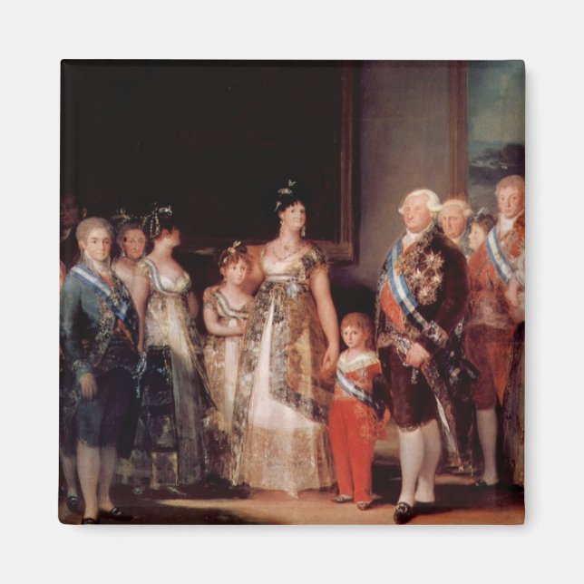Aimant Charles IV d'Espagne et sa famille - Goya (Devant)