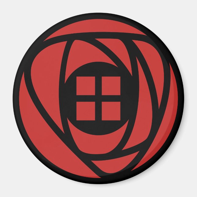 Aimant Charles Rennie Mackintosh Arts & Artistes Style Ro (Devant)