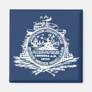 Aimant Charleston, drapeau de Sc