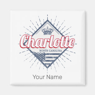 Aimant Charlotte City Caroline du Nord États-Unis États-U
