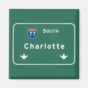 Aimant Charlotte North Carolina nc Interstate Highway :