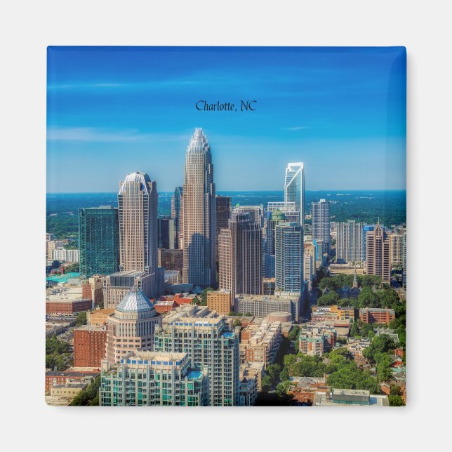 Aimant Charlotte, paysage urbain de Caroline du Nord (Devant)