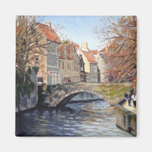 Aimant Charmant vieux pont sur un canal dans la pittoresq