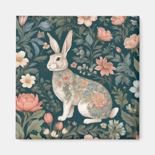 Aimant Charme Rabbit William Morris Inspiré Floral