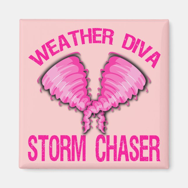 Aimant Chaser Tempête Diva Météo (Devant)