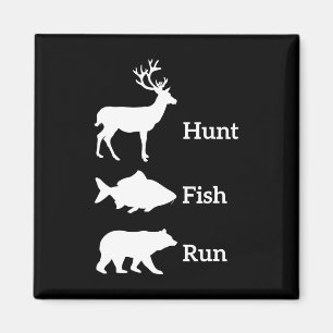 Aimant Chasse amusante Pêche Chasse Poisson Run Ours Cade