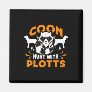 Aimant Chasse Au Coon Avec Plotts Chasse Au Coon Hunters