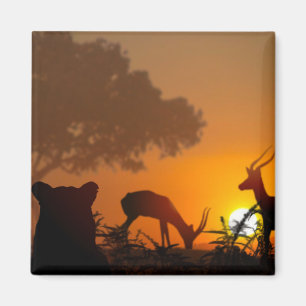 Aimant Chasse au lion