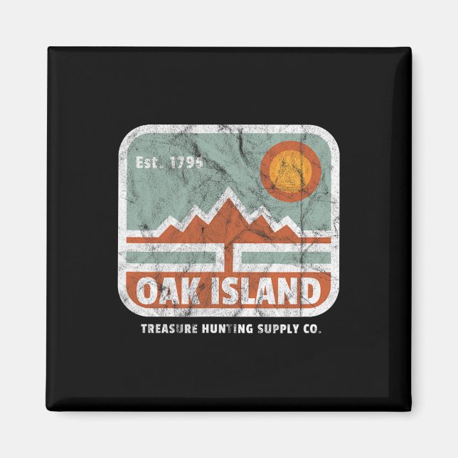 Aimant Chasse au trésor de l'île de chêne Approvisionneme (Devant)