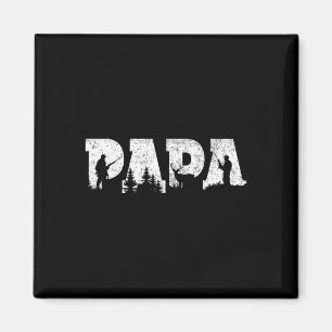 Aimant Chasse Papa Chasse Hommes Fête des pères Vintage