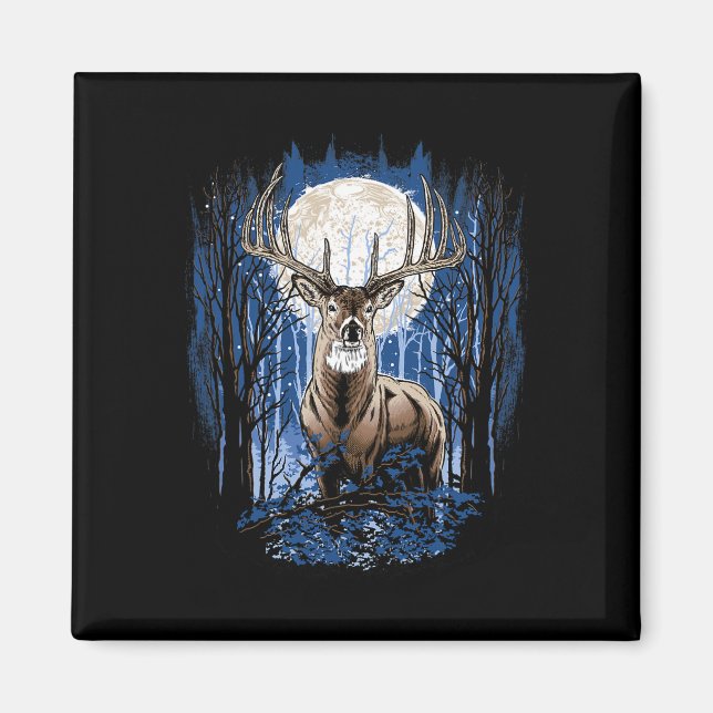 Aimant Chasseurs Deer Chasse Big Whitetail Buck (Devant)