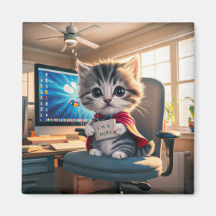 Aimant Chat aimanté avec réveil