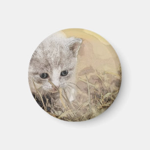 Aimant Chat, Animal De Compagnie, Mignonne