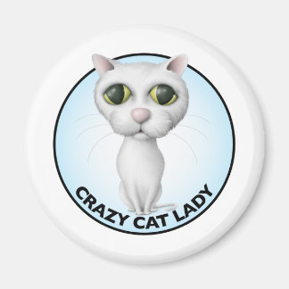 Aimant Chat Blanc - J'Aime Mon Grand-Chat