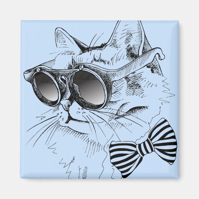 Aimant Chat cool (Devant)